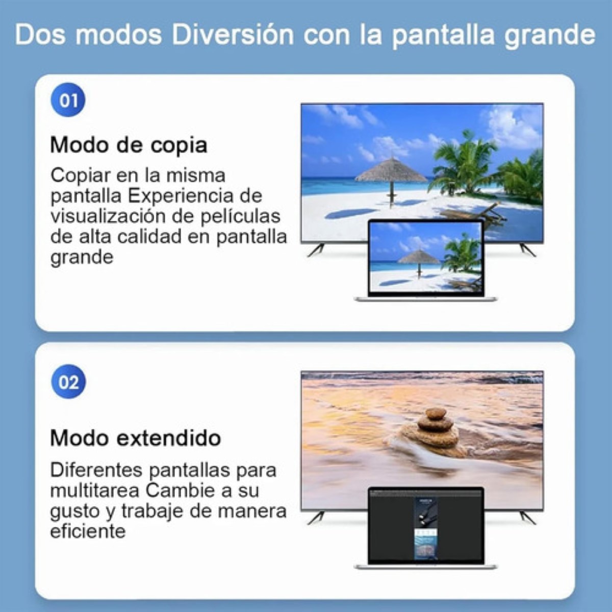 Convertidor Vga A Hdmi Adaptadores Full Hd 1080p 1.8m Cable NEGRO