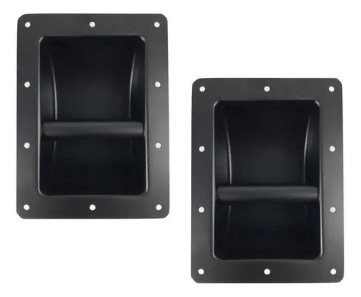 Agarradera Metálica De 6 1/2 X 8 3/4 Para Bafle 045-770 NEGRO