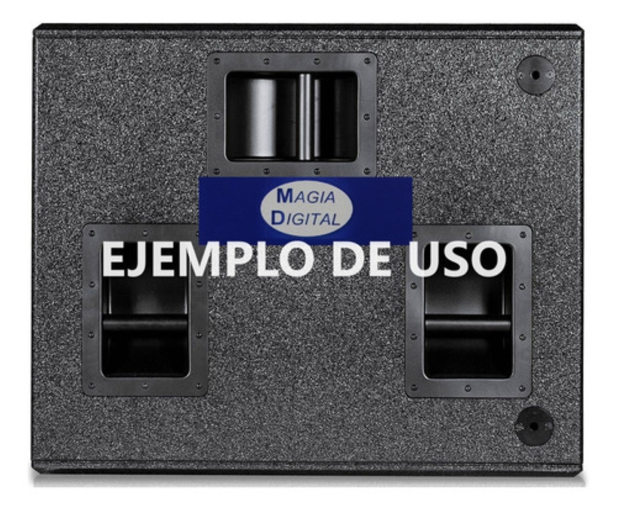 Agarradera Metálica De 6 1/2 X 8 3/4 Para Bafle 045-770 NEGRO