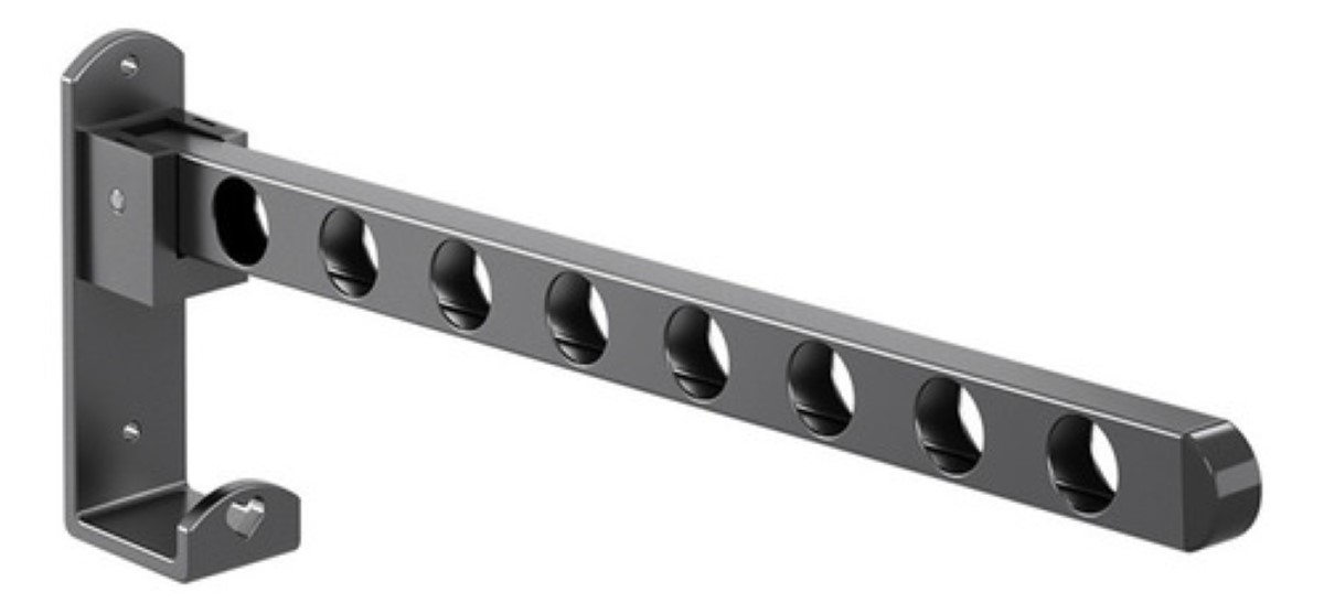 Tendedero Plegable Para Colgar Ropa 2 Perchas Y Ganchos NEGRO
