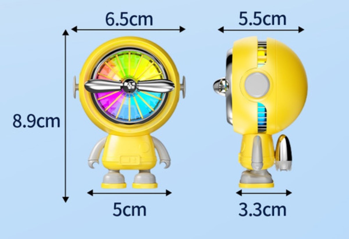 Ventilador Enfriador De Celular Ventilador Rgb Cooler AMARILLO
