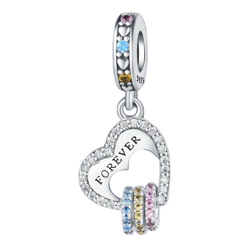 Dije Charm de Corazon Plata 925