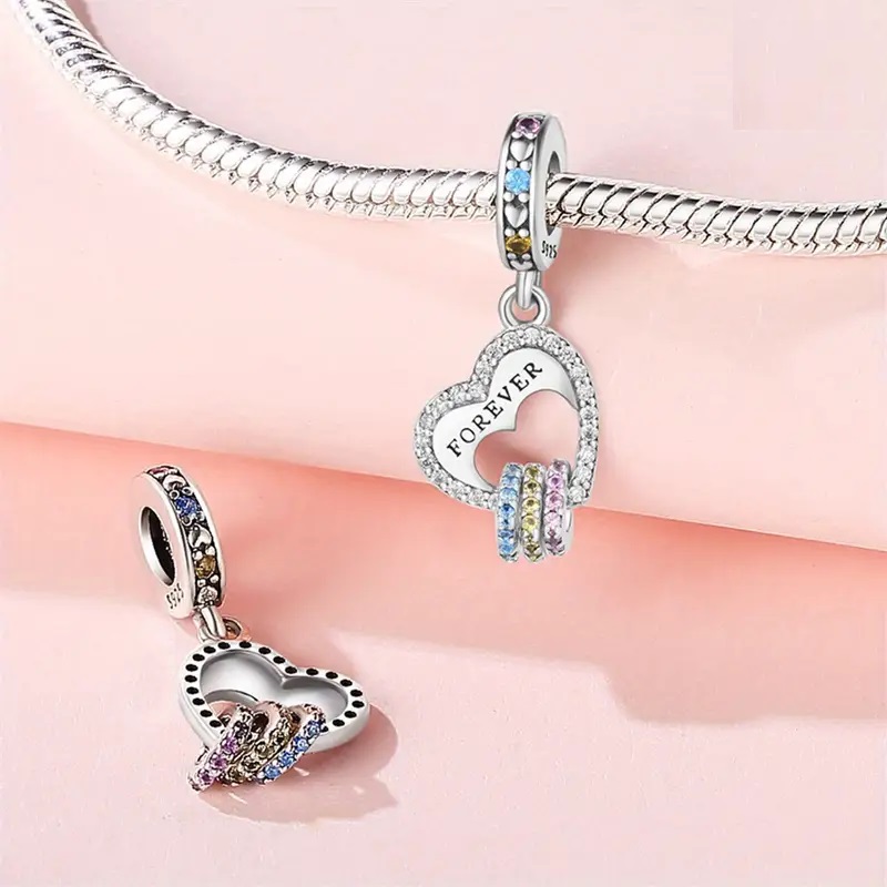 Dije Charm de Corazon Plata 925