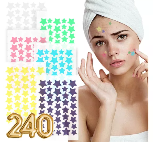 240pzs Mascarillas Estrella Para El Acne Espinillas Granos