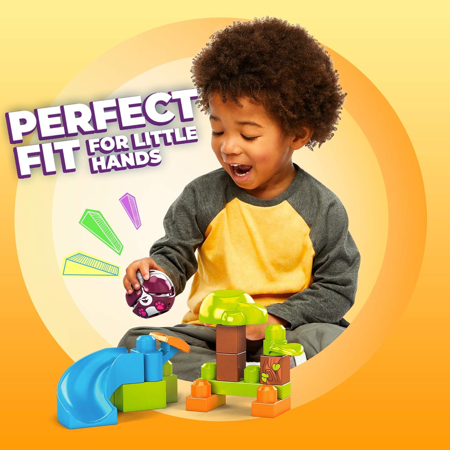Mega Bloks Peek A Blocks Tobogán De Panda 14 Piezas