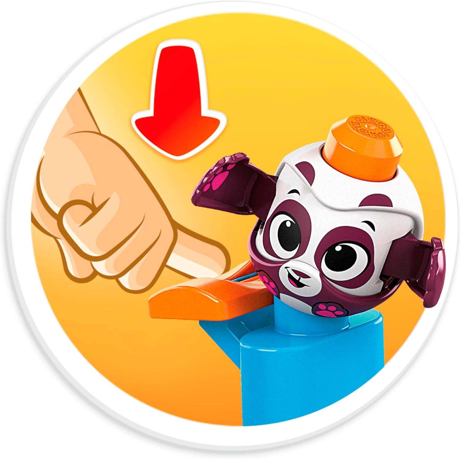 Mega Bloks Peek A Blocks Tobogán De Panda 14 Piezas