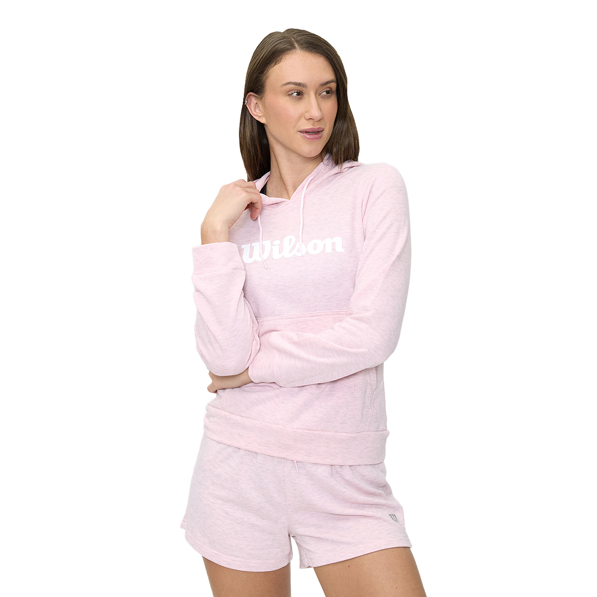Sudadera Estampada Wilson con gorro French Terry para Mujer