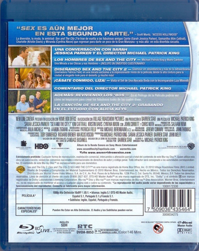 Sex And The City 2 Dos Pelicula Blu-ray