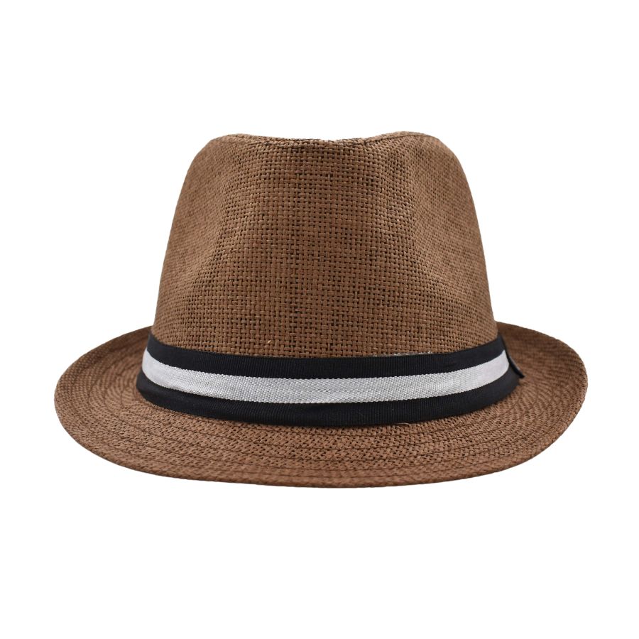 Sombrero Fedora Café Detalle de Cinta para Caballero 