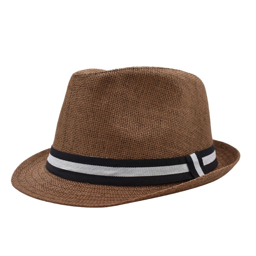 Sombrero Fedora Café Detalle de Cinta para Caballero 