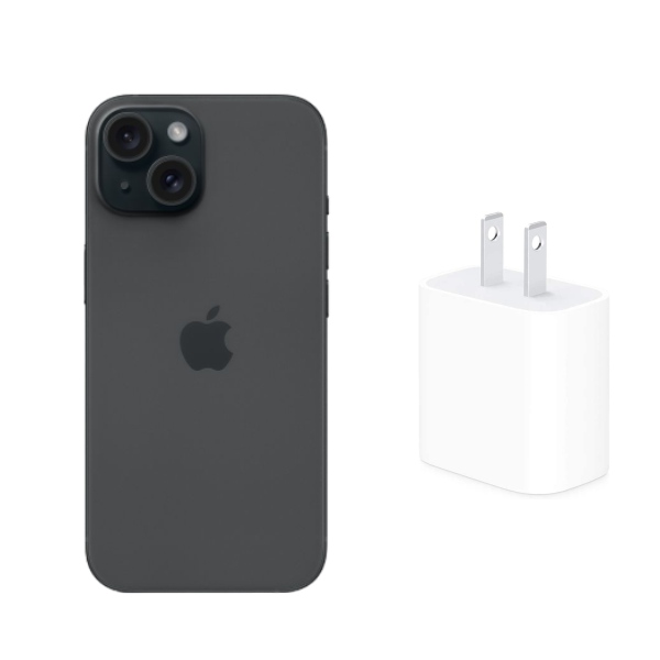 Apple Iphone 15 Negro 512 GB Reacondicionado +Cubo Carga Rápida.