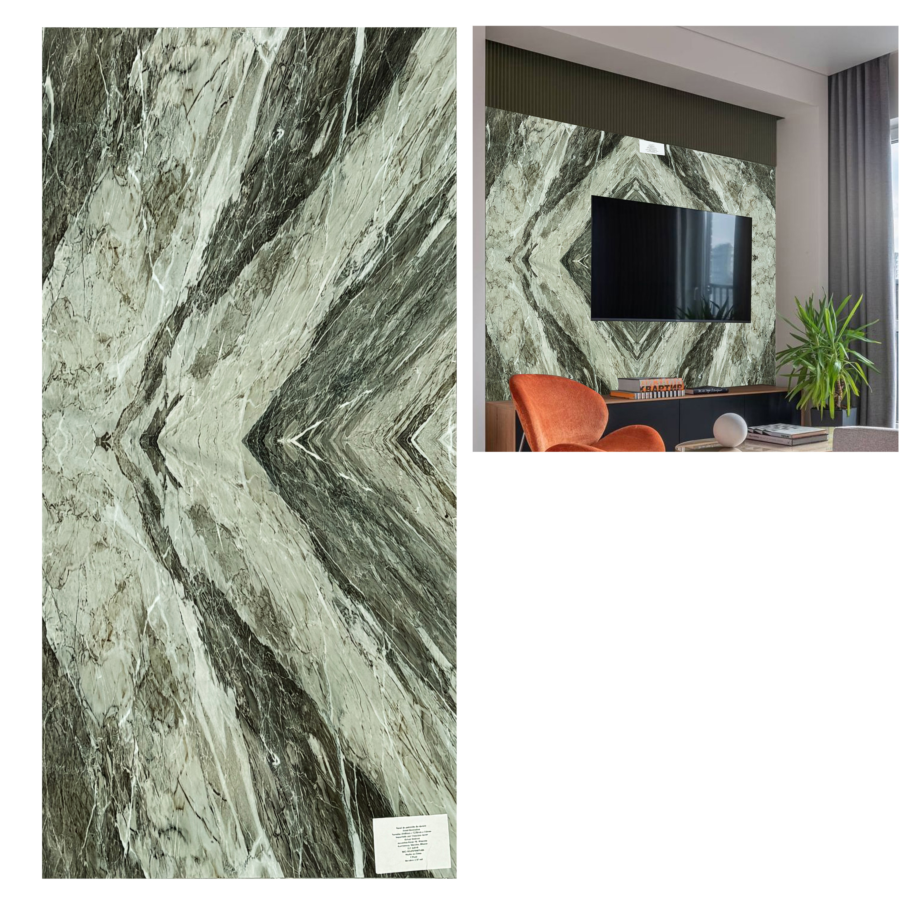 Panel Decorativo Tipo Marmol Pvc Opalo Homely Elegance