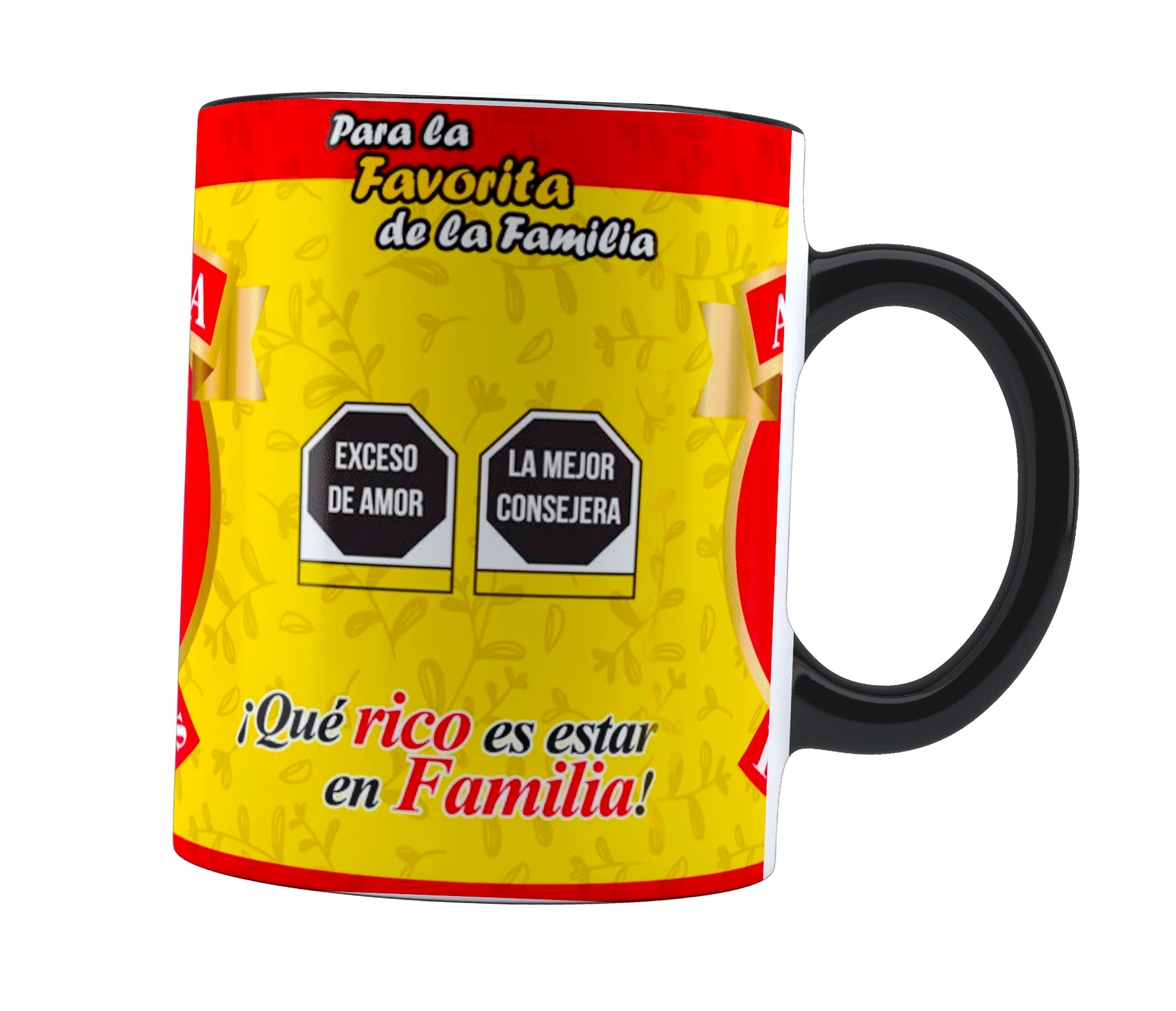 Taza Mágica Dia De Los Abuelos | Abuelita chocolate | Regalo te quiero feliz dia | Frase Meme divertida | Cambia de color | Para Café o té