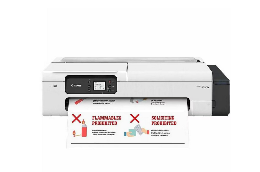 Plotter Canon imagePROGRAF TC-20 24" Color, Inyección, Print. 