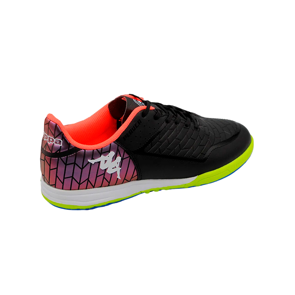 Tenis Futbol Rapido Turf Kappa Kombat Player Base TG Hombre Negro/Amarillo