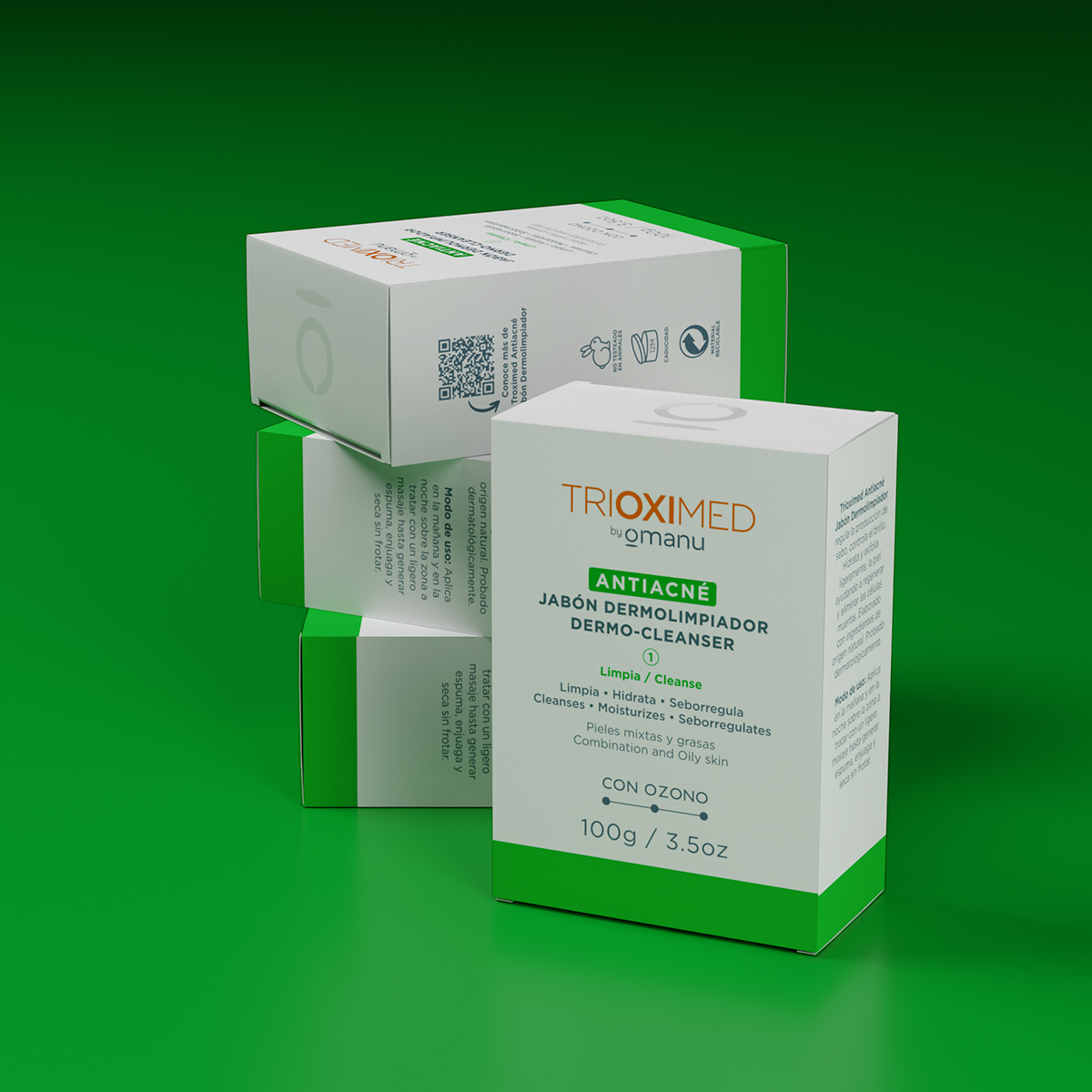 Jabón Antiacné  Dermolimpiador 100 g 