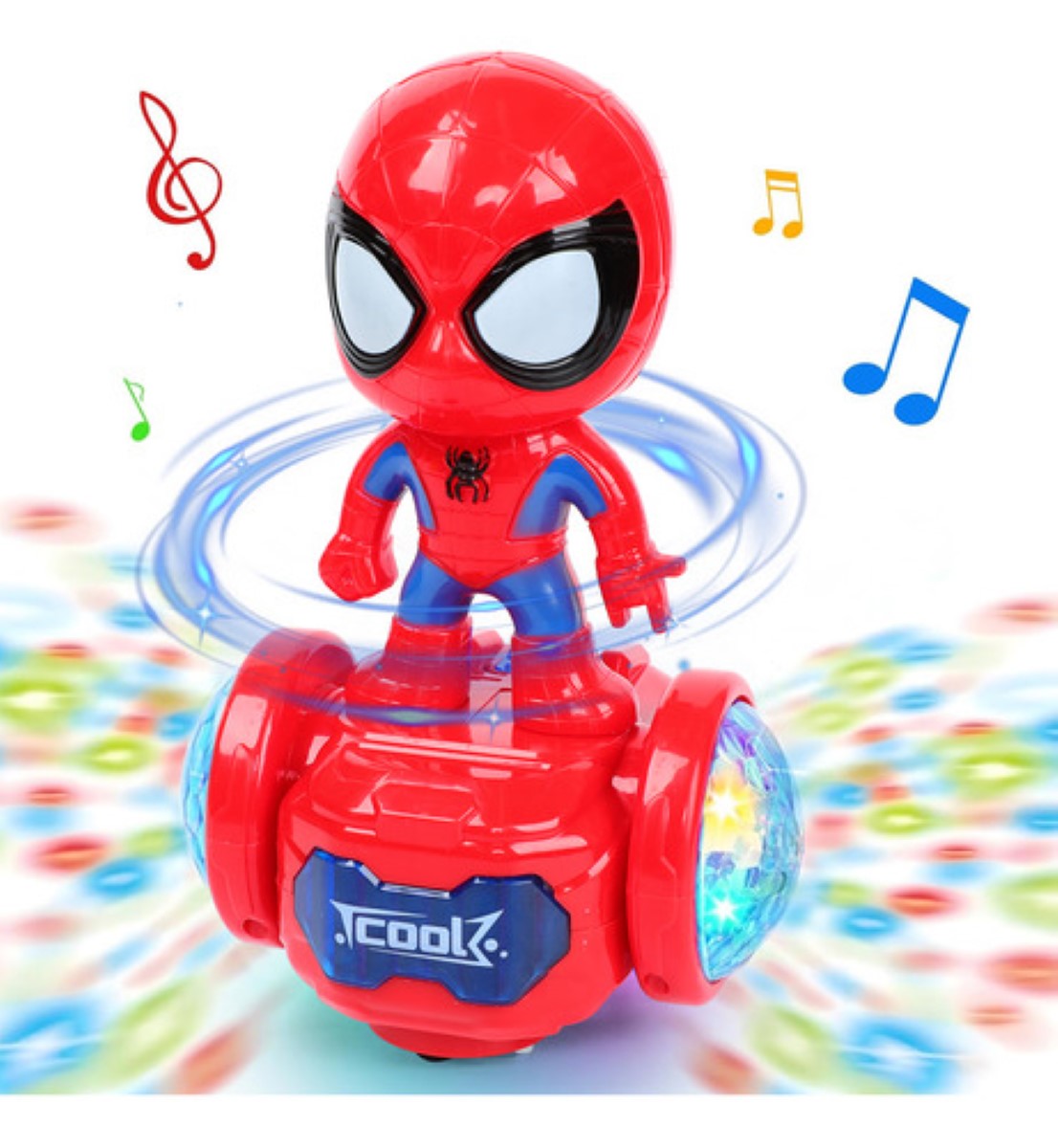 Spiderman Robot Bailando Luz Musical Muñeca Eléctrica Red Spider-Man.