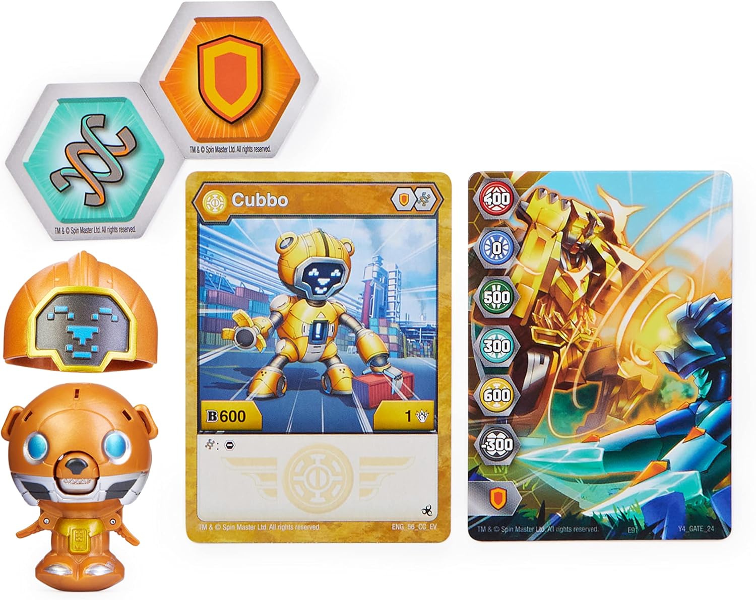 Bakugan Cubbo Pack Robo Dorado