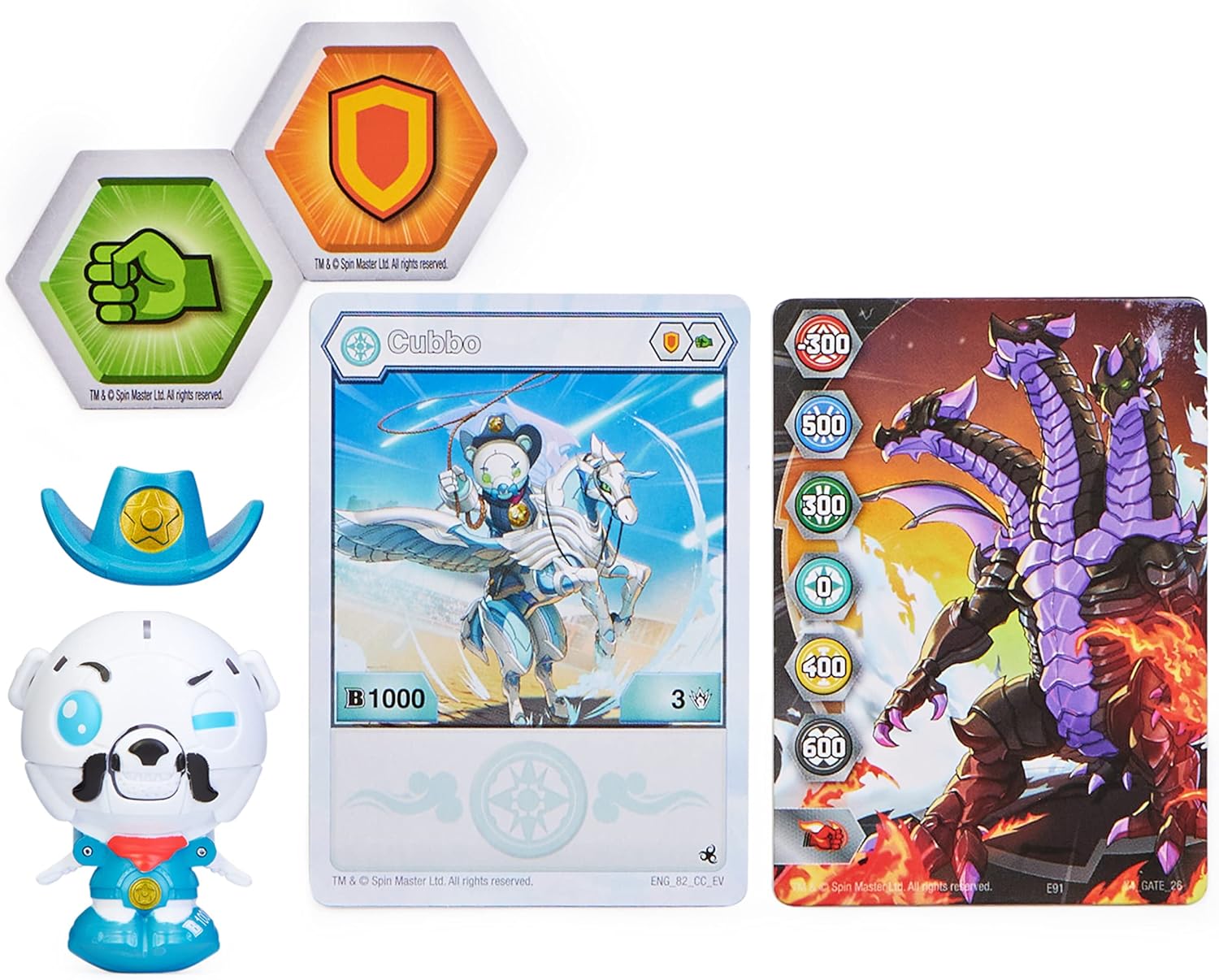 Bakugan Cubbo Pack Sheriff Blanco
