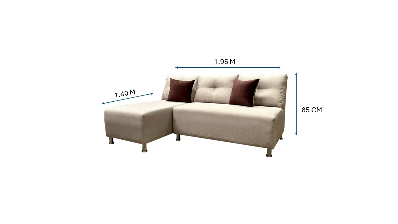 SALA MODULAR ROMINA BEIGE ESPACIO MUEBLES (ENTREGA UNICAMENTE CDMX Y AREA METROPOLITANA)
