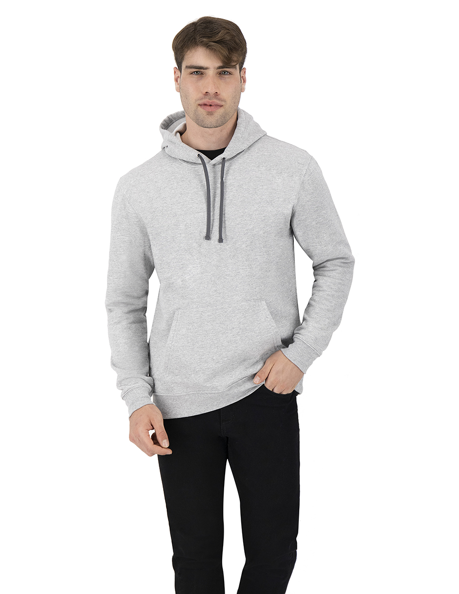SET DE 2 SUDADERAS BÁSICAS GRIS JASPE Y NEGRO GRANDE INDICUM HOMBRE