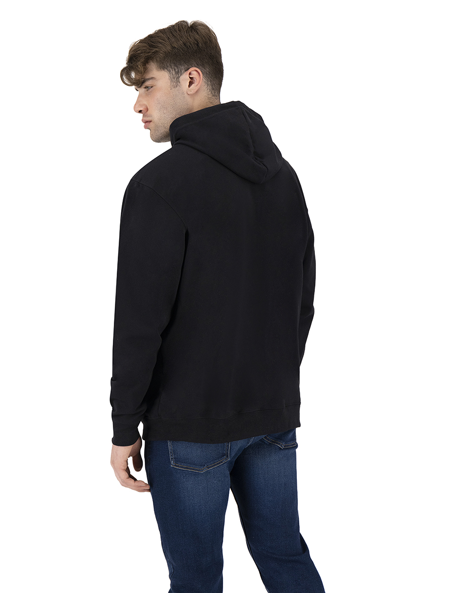 SET DE 2 SUDADERAS BÁSICAS GRIS JASPE Y NEGRO GRANDE INDICUM HOMBRE