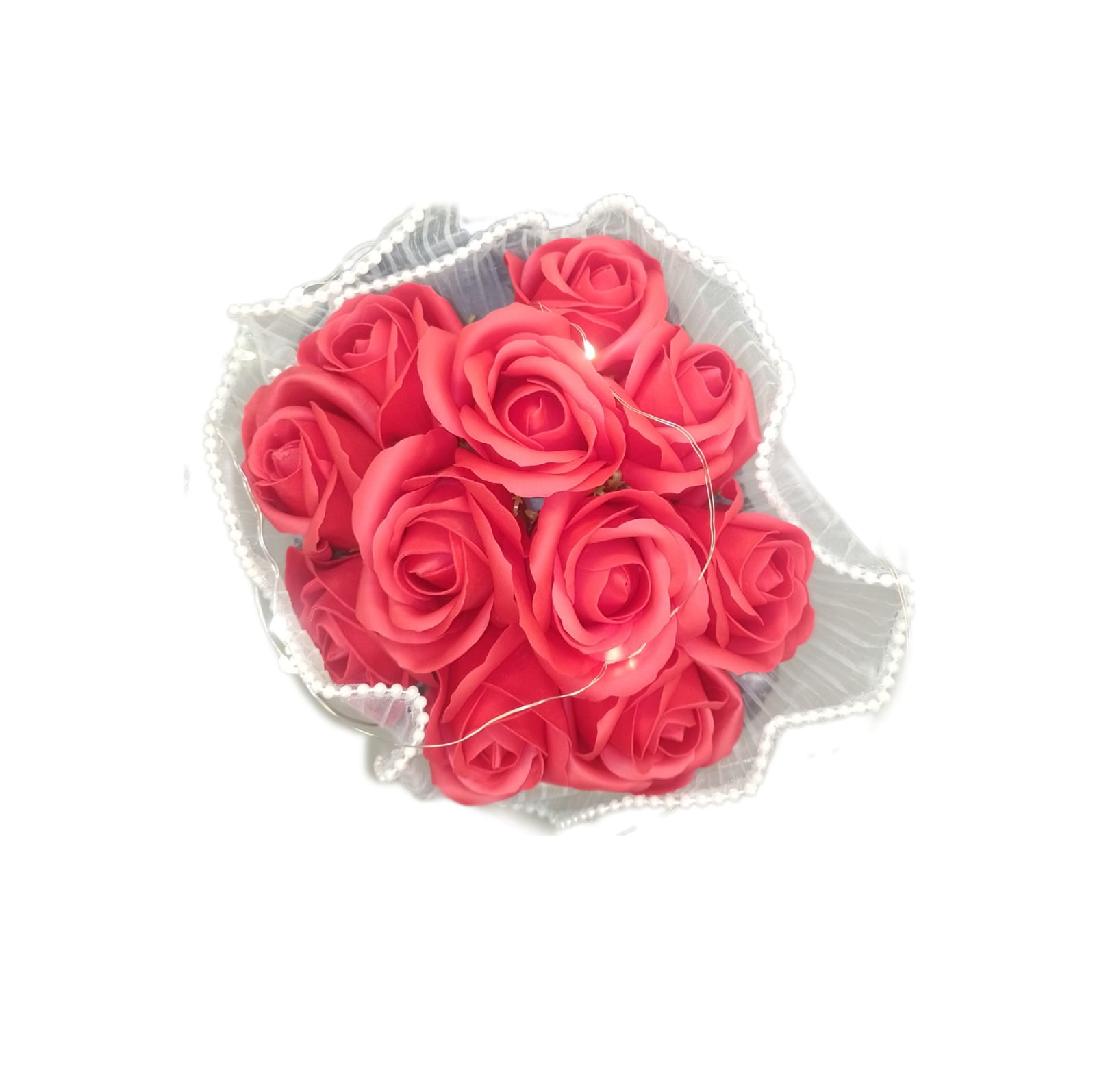 Ramo de Rosas Eternas con Aroma y luz Led Color Negro Decoración Parejas San Valentín