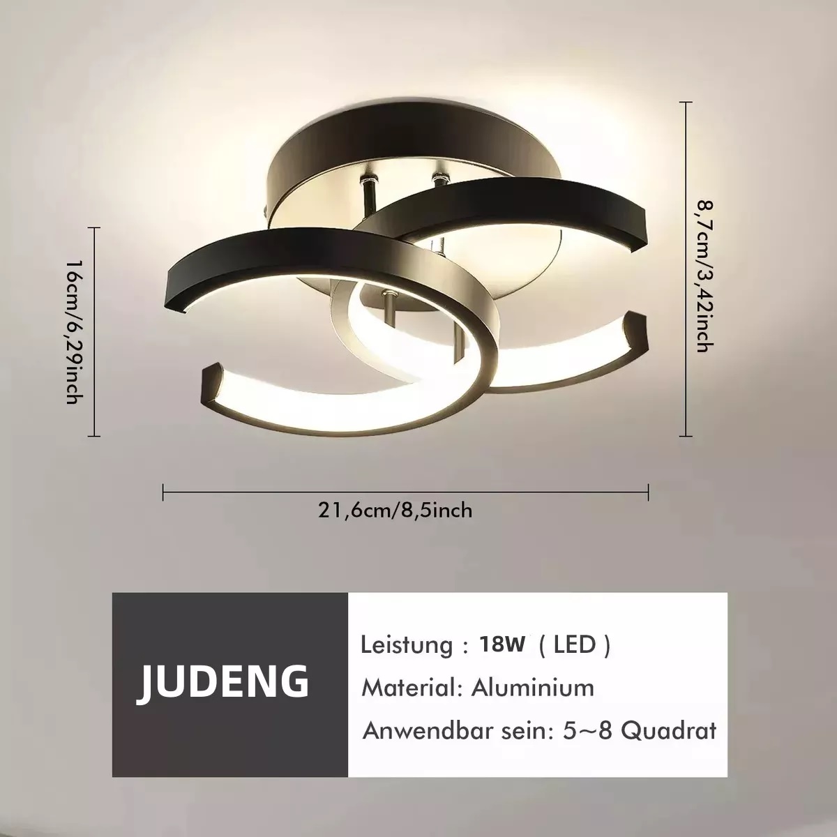 Lámpara De Techo Led Moderna Para Comedor Luz Tricromática