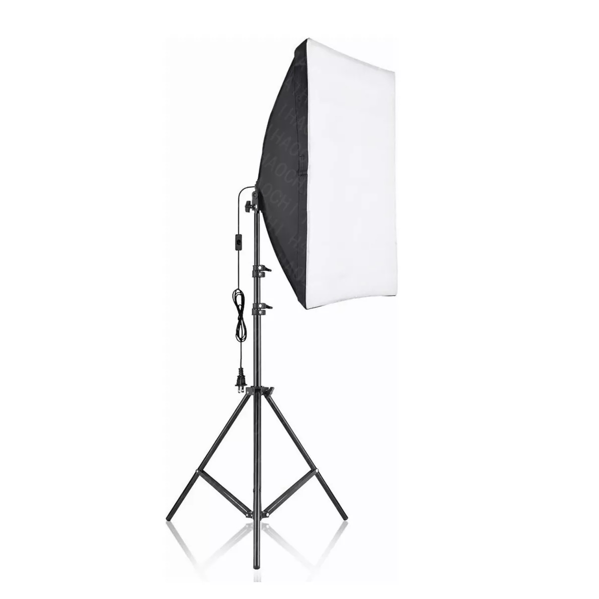 Kit Softbox Iluminacion Fotografico 50x70cm Con Trípode 2m