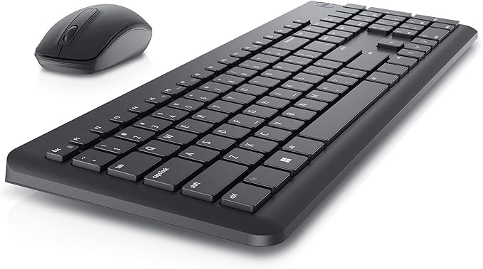 Kit de Teclado y Mouse Dell KM3322W, Inalámbrico, USB, Negro (Español)