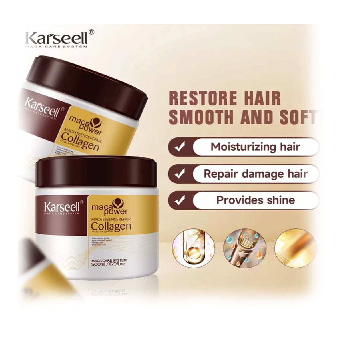Colageno para el Cabello Karseell DM 