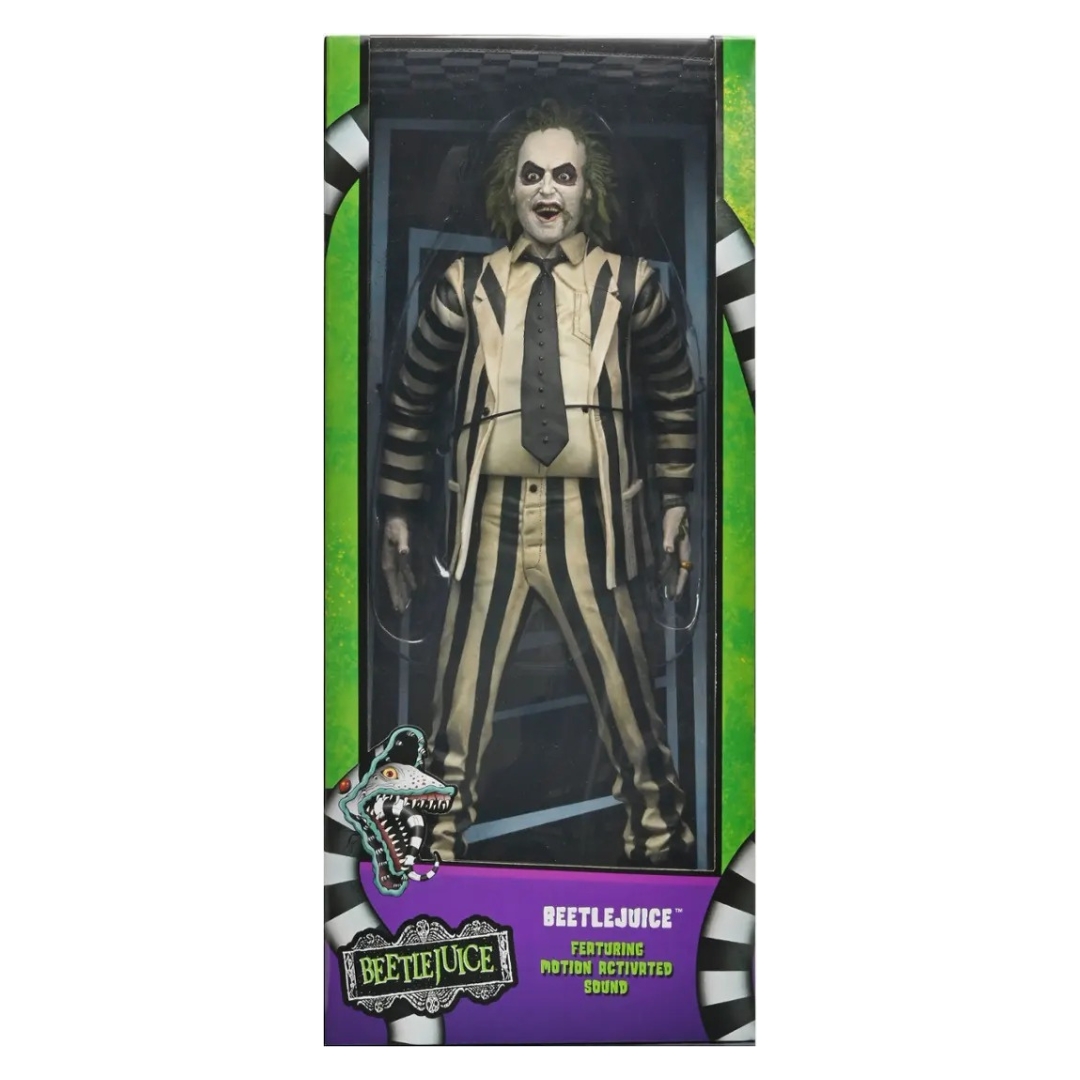 Beetlejuice (1988) - Escala 1/4 Neca Traje De Rayas