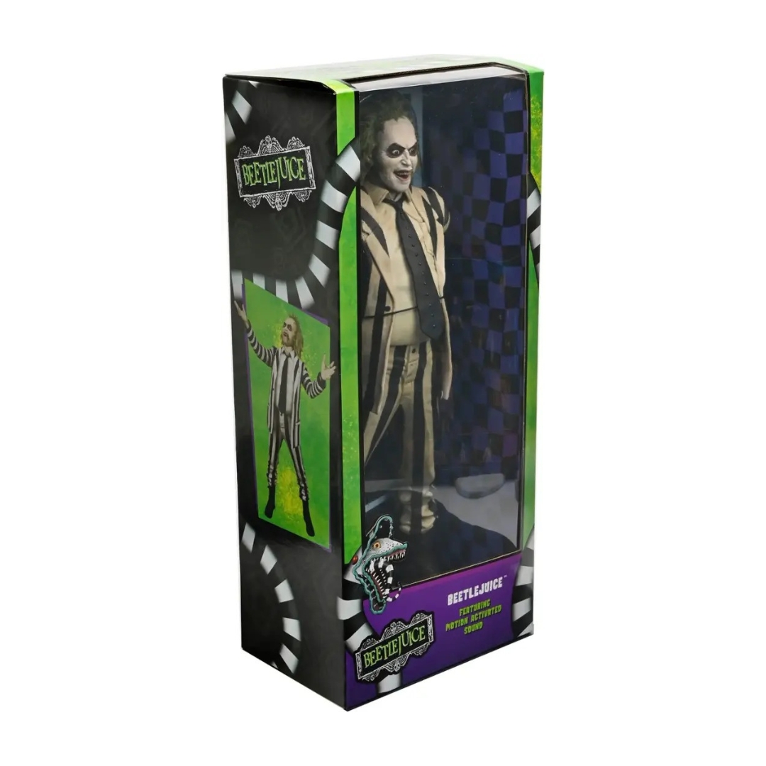 Beetlejuice (1988) - Escala 1/4 Neca Traje De Rayas