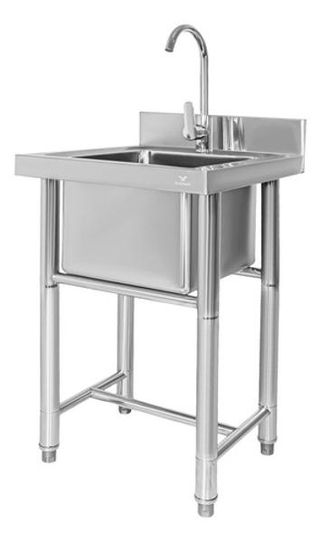 Tarja Fregadero Industrial Reforzado Acero Inox 50x53x90cm Gutstark Home