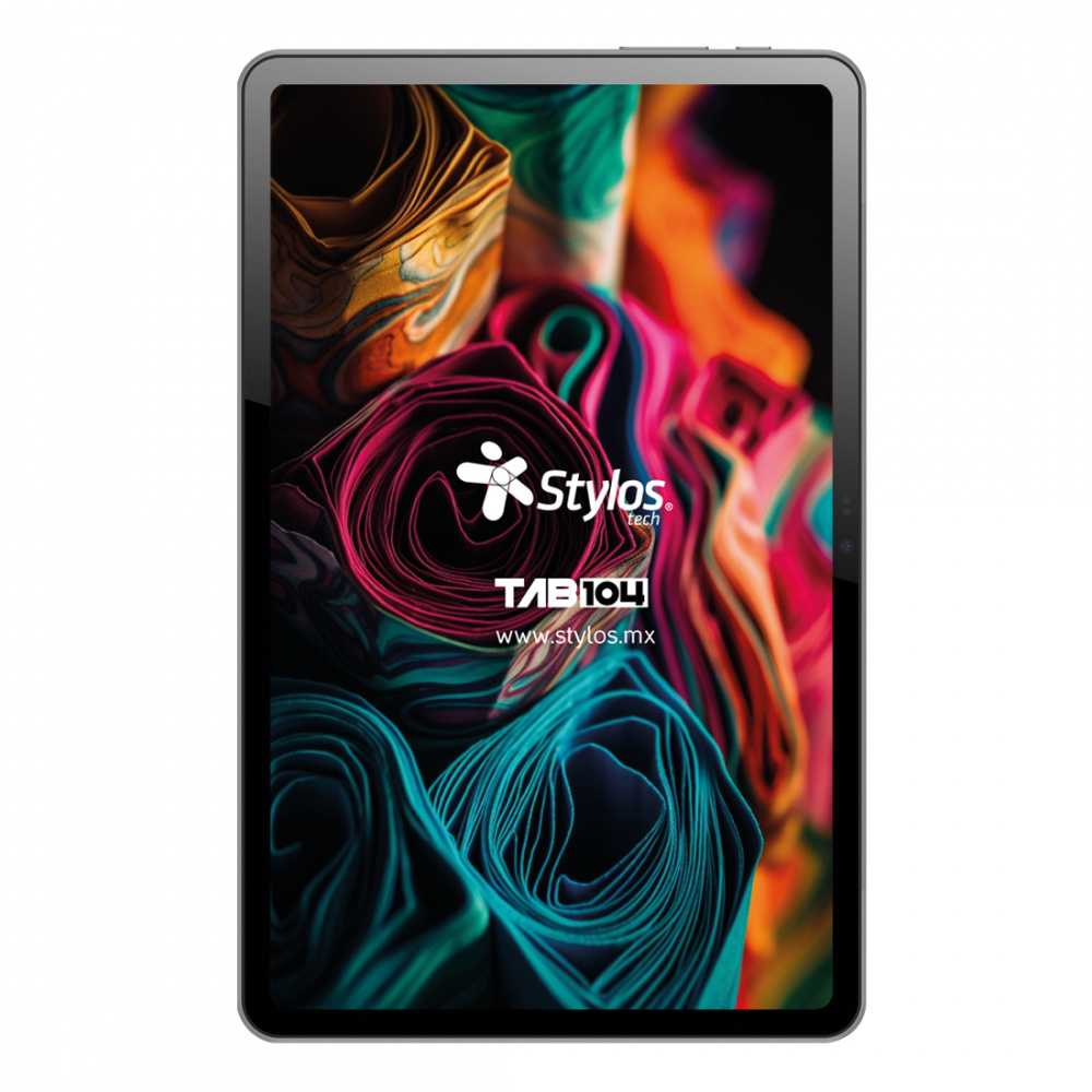 Stylos Tablet 10.4" TAB104 Octa Core 4GB 128GB WiFi Android 13 Funda TPU USB-C Gris