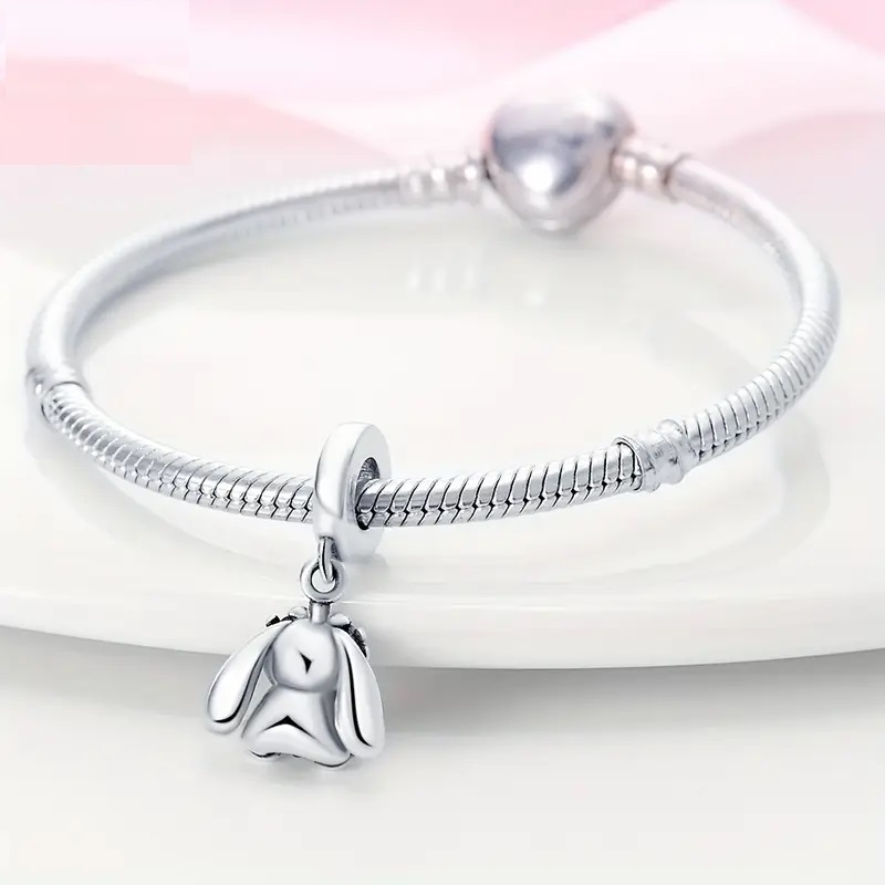 Charm de conejo plata 925 para pulsera tipo pandora