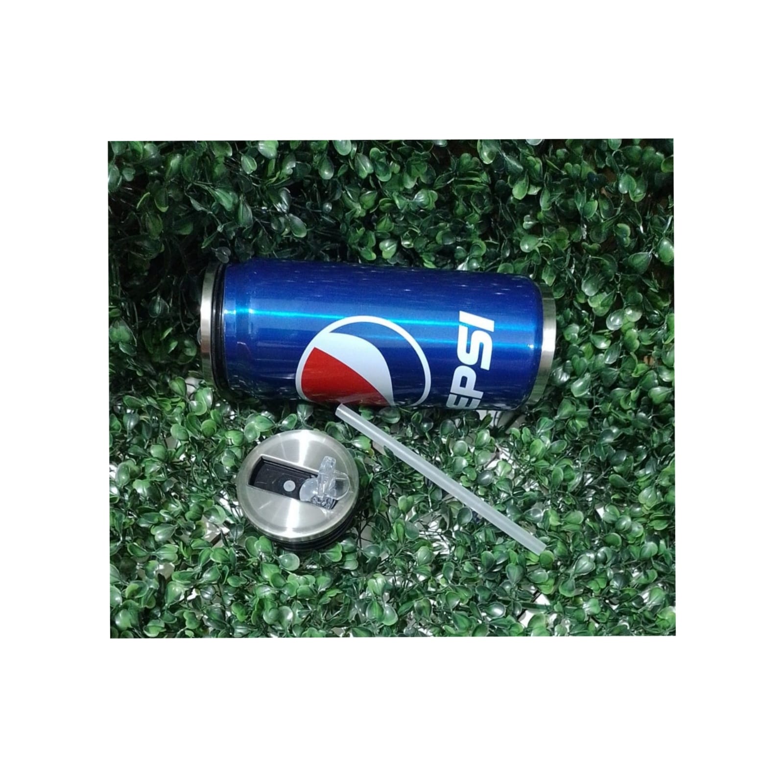 Termo Lata Kawaii Diseño de Refresco Pepsi Color Azul 500ml