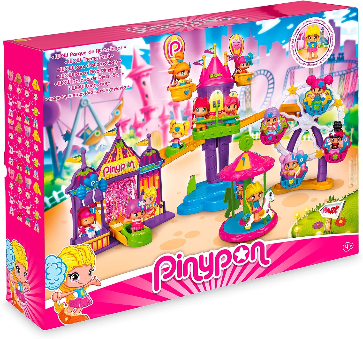 Pinypon Wow Parque Atracciones 20 Accesorios Famosa