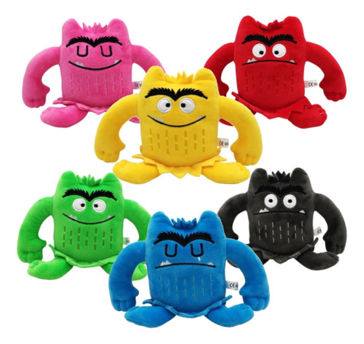 6pcs Muñeco De Peluche Pequeño Monstruo COLORES