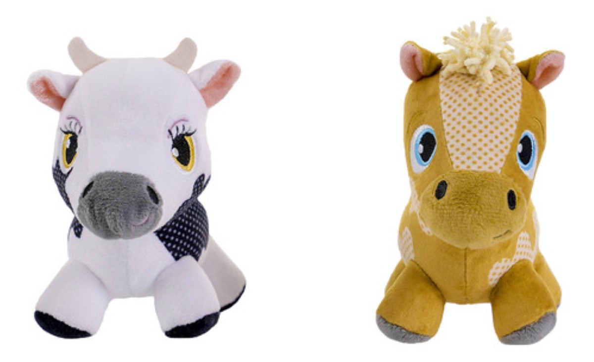 Peluches Vaca Lola Y Percherón Baby La Granja De Zenon 14 Cm COLORES
