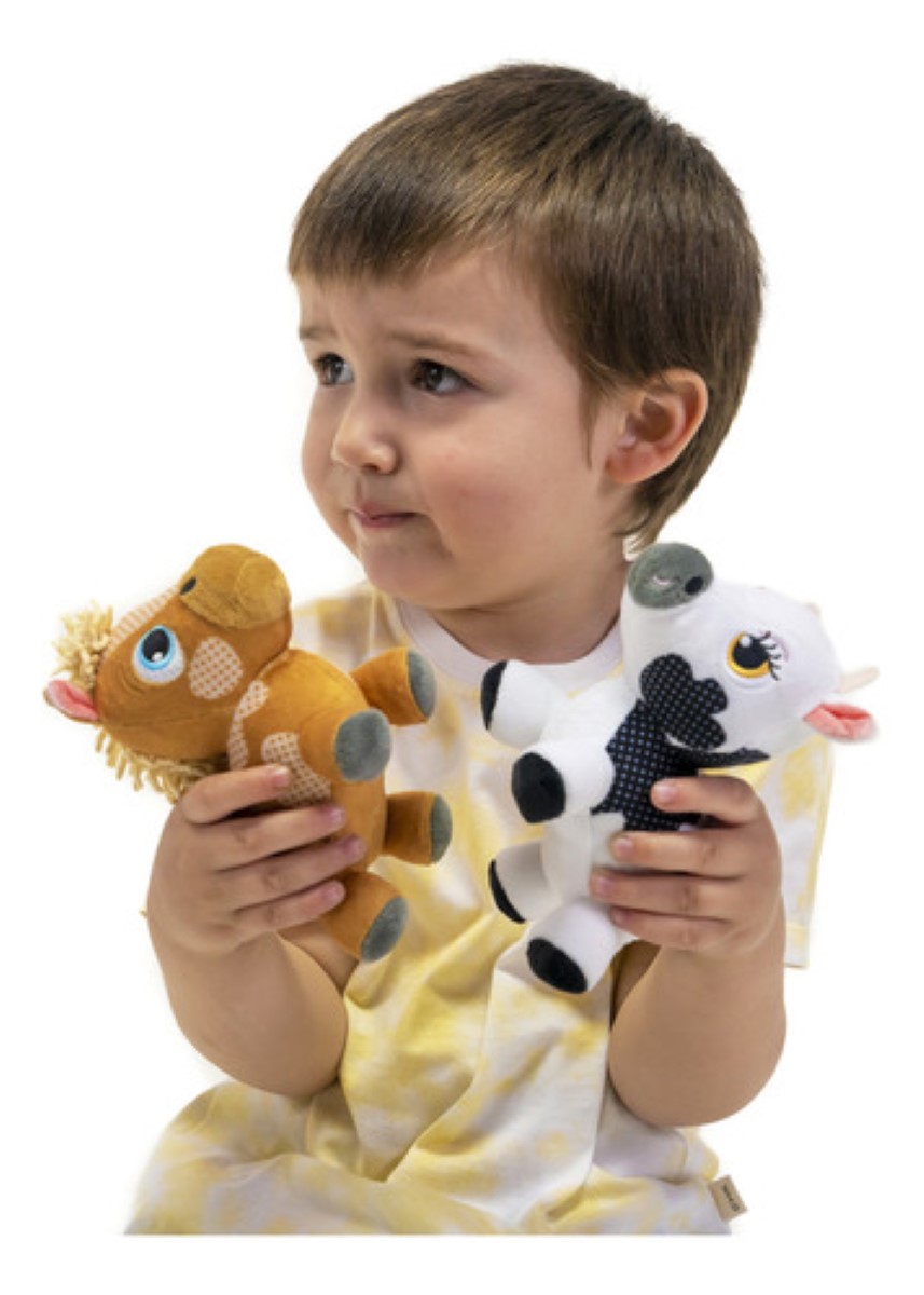 Peluches Vaca Lola Y Percherón Baby La Granja De Zenon 14 Cm COLORES