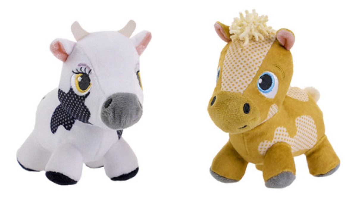 Peluches Vaca Lola Y Percherón Baby La Granja De Zenon 14 Cm COLORES