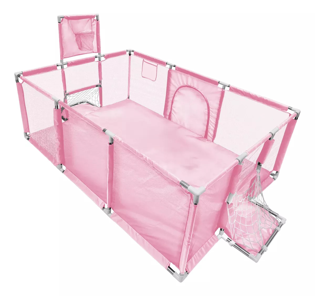 corral amplio para bebé ideal para juegos  y primeros pasos color rosa.