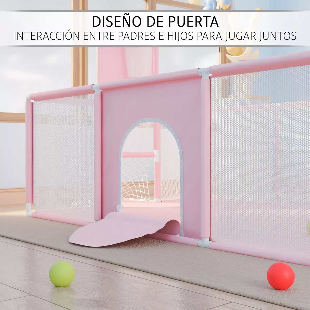 Corral para bebé grande para juegos y primeros pasos.