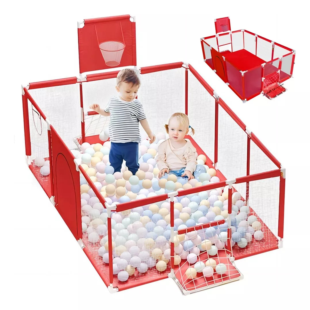 Corral para bebé grande para juegos y primeros pasos.