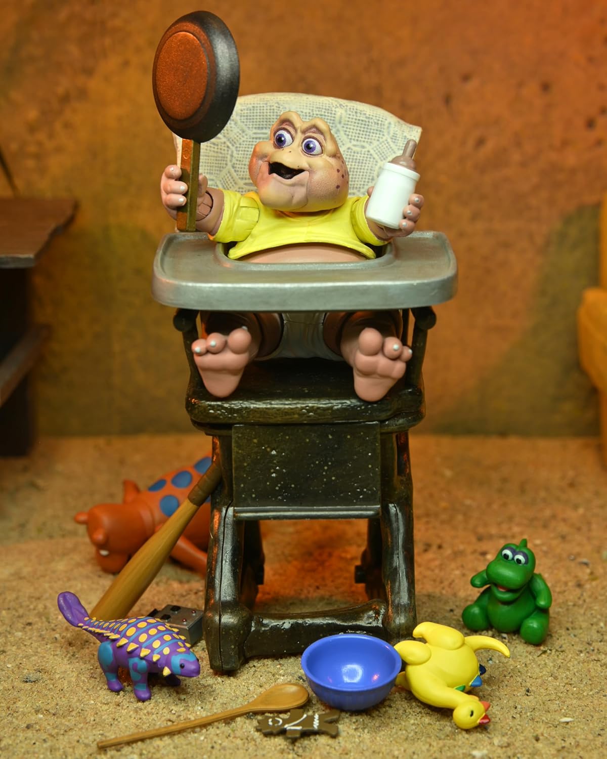 NECA Baby Sinclair de 7 Pulgadas de la Serie Dinosaurs.