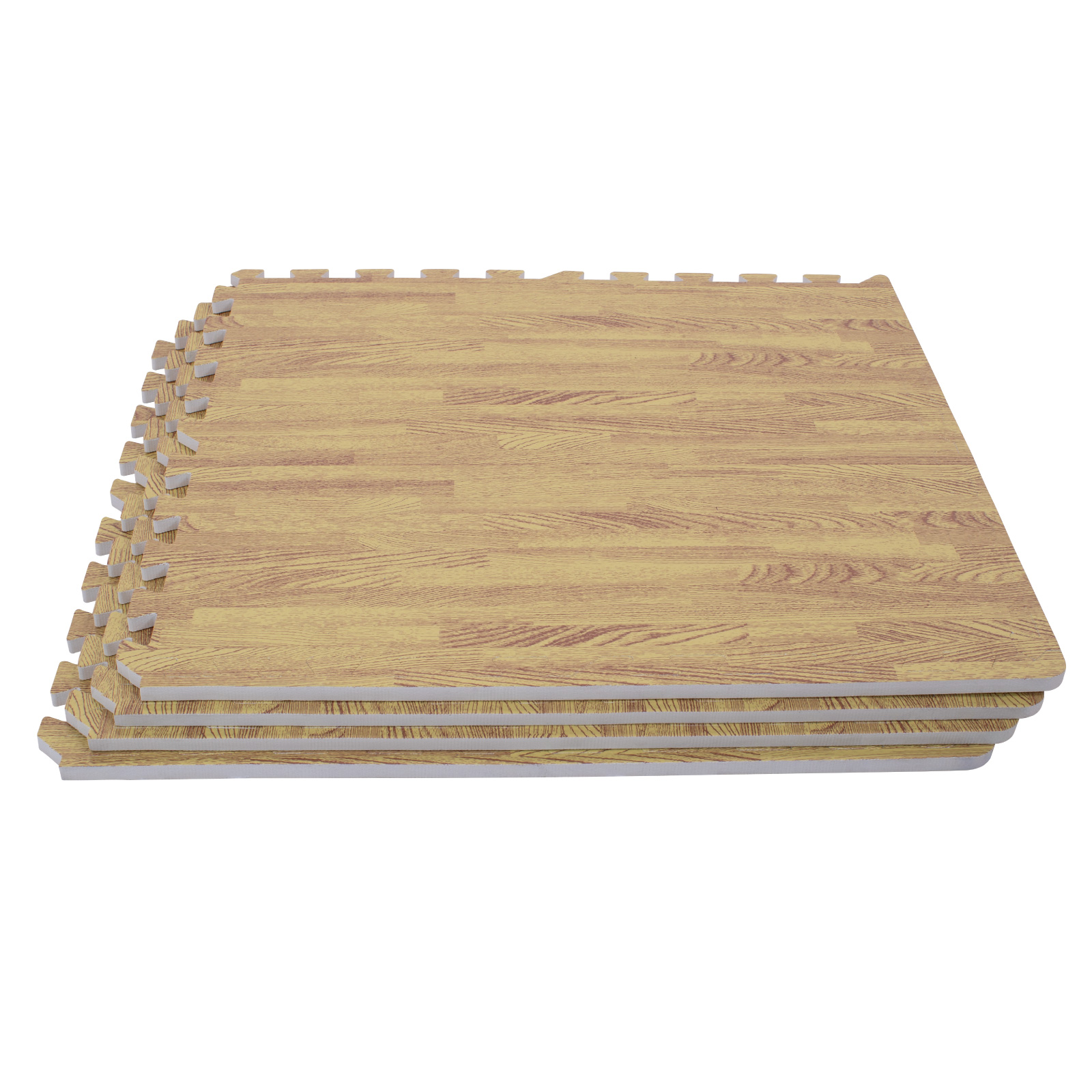 Piso Para Gimnasio Altera Tipo Madera Tatami 60x60 4pz Color Cafe Claro