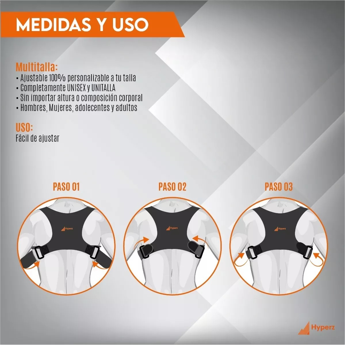 Corrector Postura Espalda Para Hombre Y Mujer Faja Ajustable