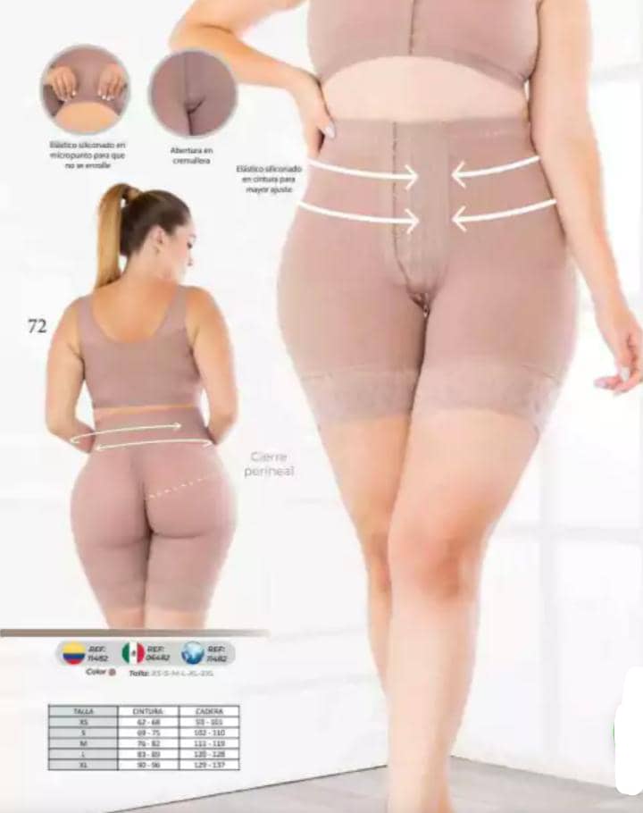 Panty Control Alto Media Pierna Moldeadora De Figura  Faja Colombiana, Fajate