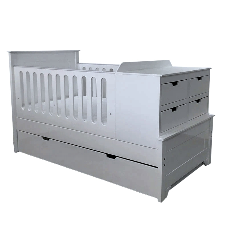 Cama Cuna de Madera para bebé CUNABEBE Flosa Gris